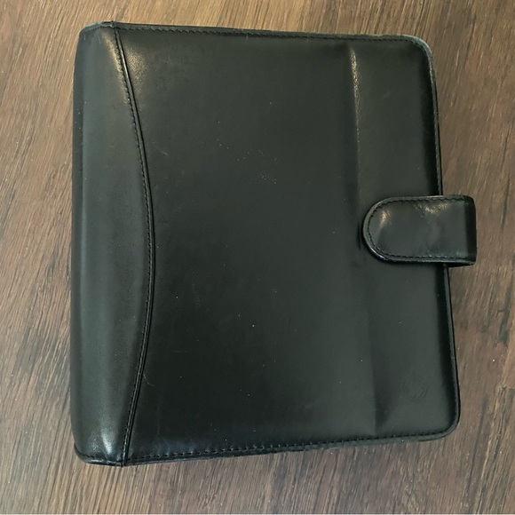 Vintage Franklin Covey Planner Full Grain Nappa Leather Brown